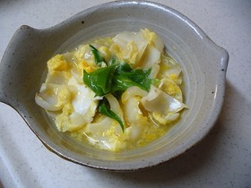ユリ根の卵とじ